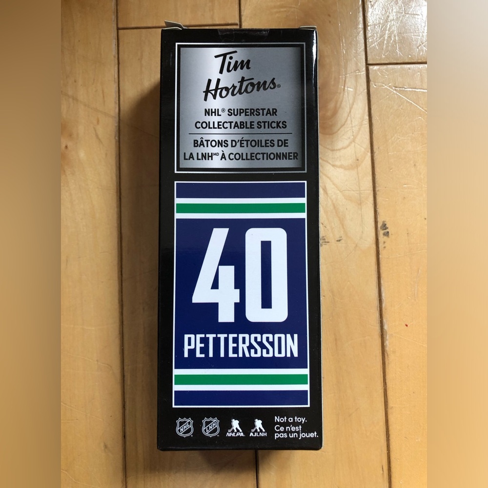 3/$40 Tim Hortons NHL Superstar Collectable Hockey Stick - Canucks Pettersson